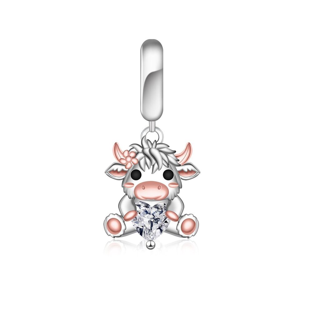 8704 Animal Charm Beads for Jewelry Making - 925 Sterling Silver Western